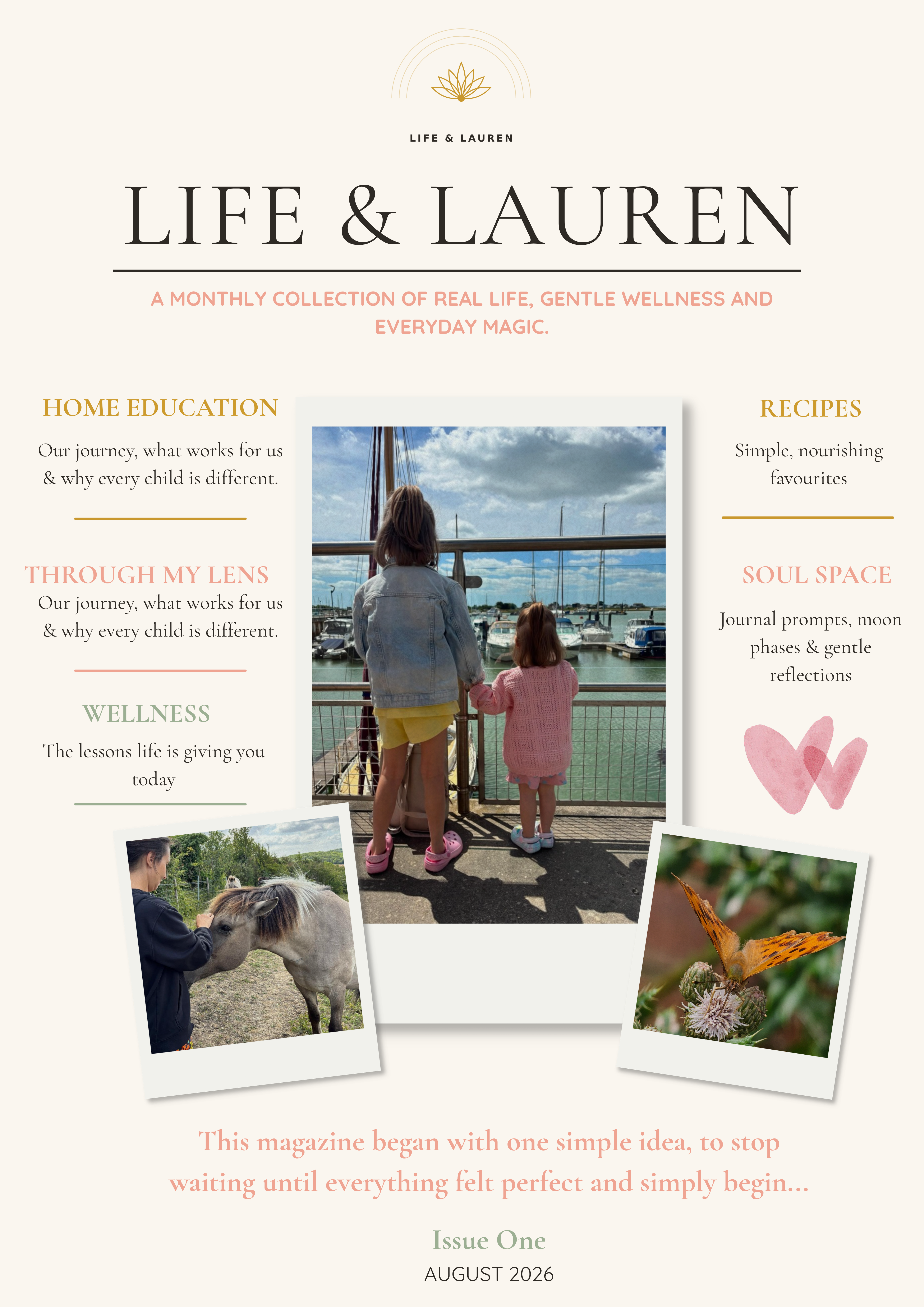 Life & Lauren Magazine cover, Issue One